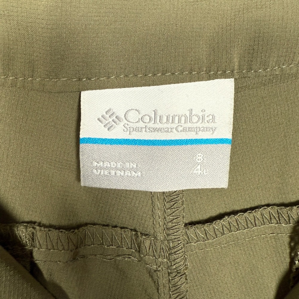 New Columbia Womens Sz 8 Shorts Court Utility Hiking Outdoors Adjustable Hem - Picture 10 of 12